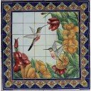 Mexican Talavera Mural Colibris
